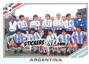 Sticker Argentina Team - World Cup Story - Panini