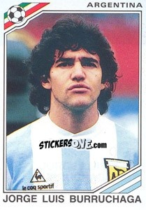 Sticker Jorge Luis Burruchaga (Argentina) - World Cup Story - Panini