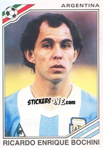 Cromo Ricardo Enrique Bochini (Argentina) - World Cup Story - Panini
