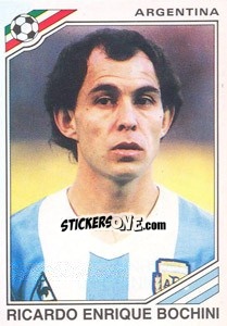 Sticker Ricardo Enrique Bochini (Argentina) - World Cup Story n. 173 - Panini