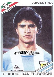 Cromo Claudio Daniel Borghi (Argentina) - World Cup Story n. 175 - Panini