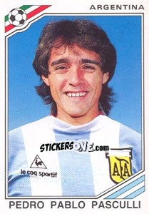 Sticker Pedro Pablo Pasculli (Argentina) - World Cup Story - Panini