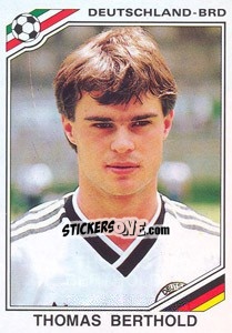 Sticker Thomas Berthold (BRD) - World Cup Story n. 179 - Panini