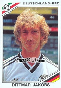 Sticker Dittmar Jakobs (BRD) - World Cup Story n. 182 - Panini
