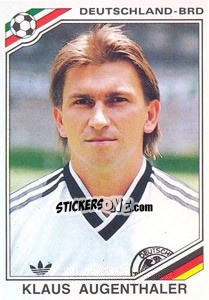 Sticker Klaus Augenthaler (BRD) - World Cup Story n. 183 - Panini
