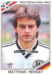 Sticker Matthias Herget (BRD) - World Cup Story n. 184 - Panini