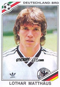 Sticker Lothar Matthaus (BRD) - World Cup Story n. 188 - Panini