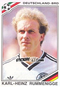 Sticker Karl-Heinz Rummenigge (BRD) - World Cup Story n. 192 - Panini
