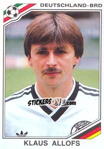 Sticker Klaus Allofs (BRD) - World Cup Story n. 193 - Panini
