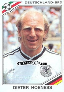 Sticker Dieter Hoeness (BRD) - World Cup Story n. 194 - Panini