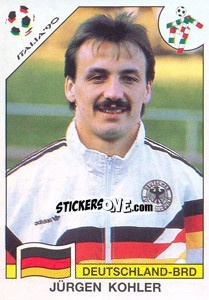 Cromo Jurgen Kohler (BRD) - World Cup Story n. 197 - Panini