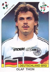 Sticker Olaf Thon (BRD) - World Cup Story n. 205 - Panini