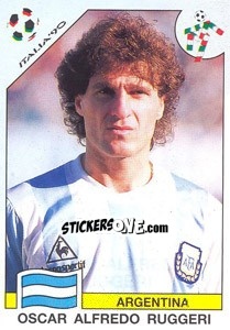 Cromo Oscar Alfredo Ruggeri (Argentina) - World Cup Story - Panini