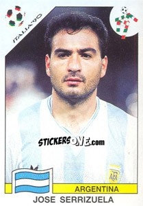 Cromo Jose Serrizuela (Argentina) - World Cup Story n. 215 - Panini