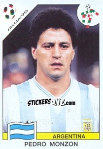 Cromo Pedro Monzon (Argentina) - World Cup Story - Panini