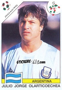 Sticker Julio Jorge Olarticoechea (Argentina) - World Cup Story n. 217 - Panini