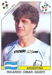 Sticker Ricardo Omar Giusti (Argentina) - World Cup Story n. 218 - Panini