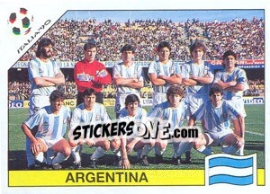 Sticker Argentina Team - World Cup Story - Panini