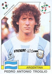 Sticker Pedro Antonio Troglio (Argentina) - World Cup Story n. 221 - Panini