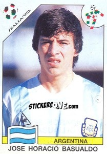 Figurina Jose Horacio Basualdo (Argentina) - World Cup Story n. 222 - Panini