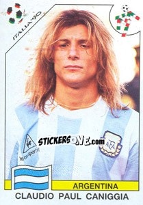 Sticker Claudio Paul Caniggia (Argentina) - World Cup Story - Panini