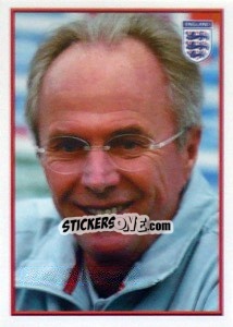 Cromo Sven-Göran Eriksson - England 2004 n. 3 - Merlin