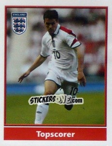 Sticker Michael Owen (Topscorer) - England 2004 n. 40 - Merlin