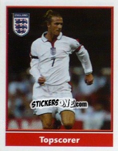 Cromo David Beckham (Topscorer) - England 2004 - Merlin