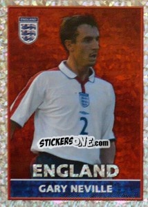 Sticker Gary Neville - England 2004 - Merlin