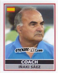 Cromo Iñaki Saez (Coach) - England 2004 - Merlin