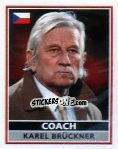 Sticker Karel Brückner (Coach) - England 2004 - Merlin