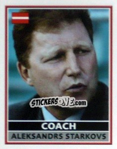 Sticker Aleksandrs Starkovs (Coach) - England 2004 - Merlin