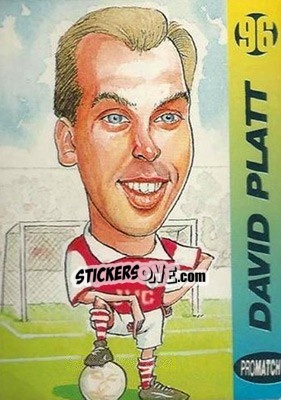 Sticker David Platt - 1996 Series 1 n. 1 - Promatch