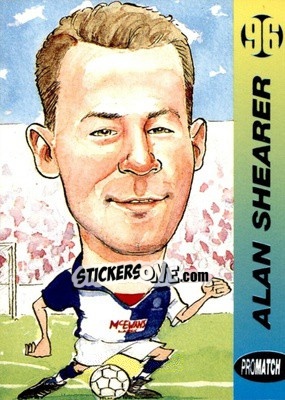 Sticker Alan Shearer - 1996 Series 1 n. 2 - Promatch