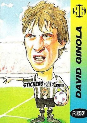 Sticker David Ginola - 1996 Series 1 - Promatch