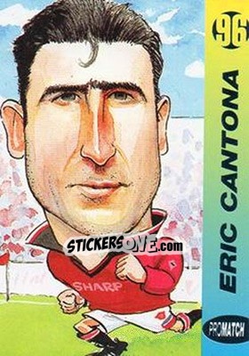 Sticker Eric Cantona - 1996 Series 1 n. 8 - Promatch