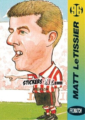 Sticker Matt Le Tissier - 1996 Series 1 n. 9 - Promatch