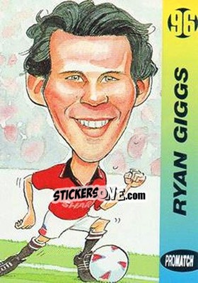 Sticker Ryan Giggs - 1996 Series 1 n. 12 - Promatch
