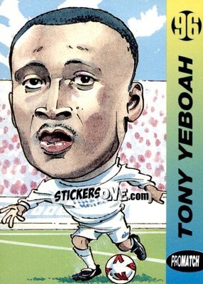 Sticker Tony Yeboah - 1996 Series 1 - Promatch