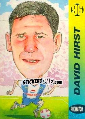 Sticker David Hirst - 1996 Series 1 - Promatch
