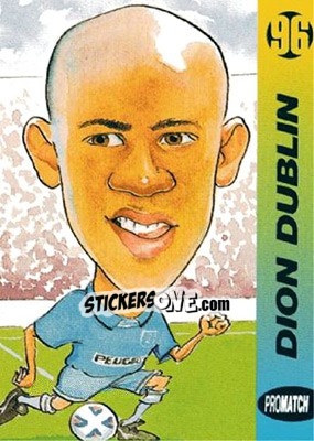 Sticker Dion Dublin - 1996 Series 1 n. 37 - Promatch