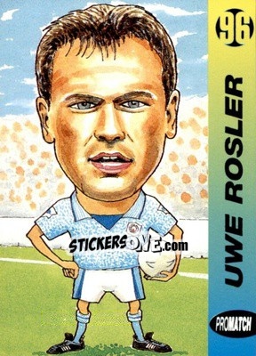 Sticker Uwe Rosler - 1996 Series 1 - Promatch