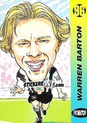 Sticker Warren Barton - 1996 Series 1 n. 60 - Promatch