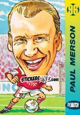 Sticker Paul Merson - 1996 Series 1 n. 62 - Promatch