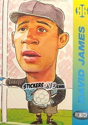 Sticker David James - 1996 Series 1 n. 71 - Promatch