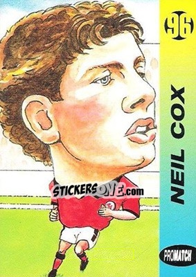 Sticker Neil Cox - 1996 Series 1 n. 72 - Promatch