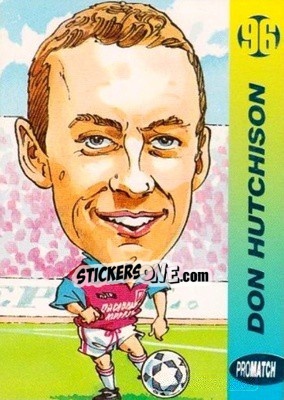 Sticker Don Hutchison - 1996 Series 1 n. 73 - Promatch