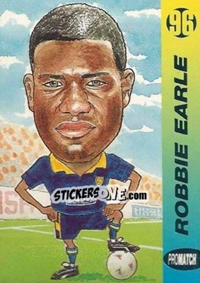 Sticker Robbie Earle - 1996 Series 1 - Promatch