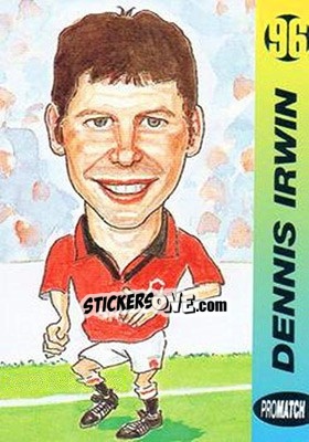 Sticker Denis Irwin - 1996 Series 1 n. 85 - Promatch