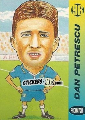 Sticker Dan Petrescu - 1996 Series 1 - Promatch